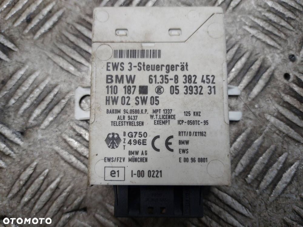 ZESTAW STARTOWY BMW E46 320I 2.0 B M52 1430268 8382452 8363706 1094686 - 4