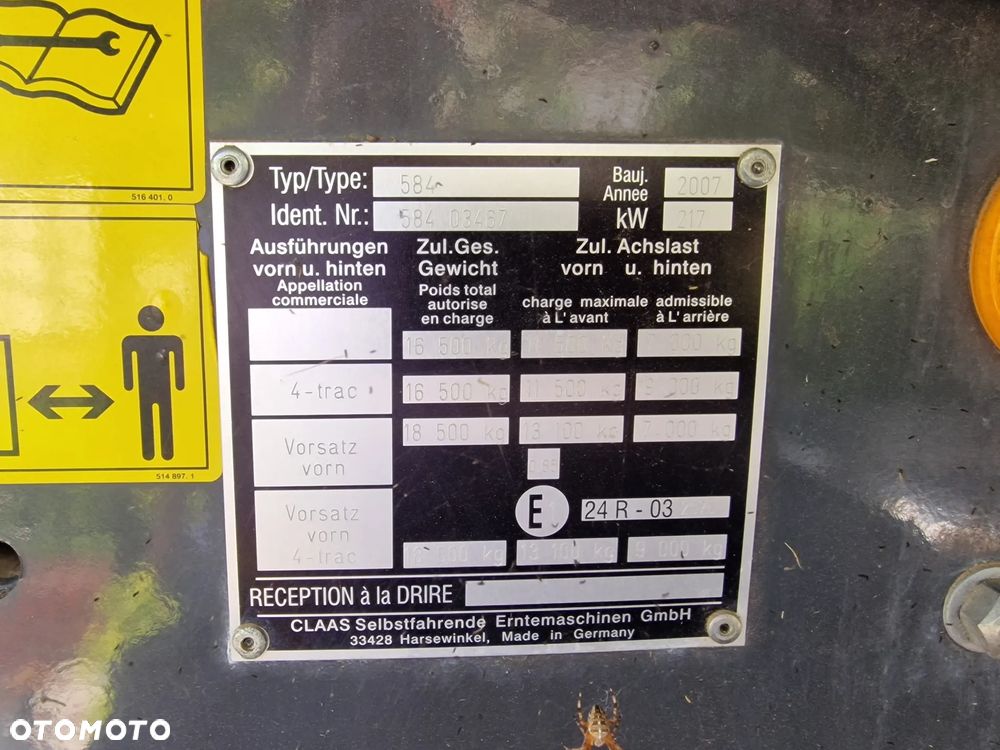 Claas Lexion 540, 2007r, 1800h - 6