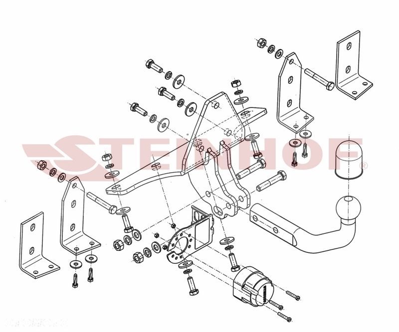 Hak Holowniczy + WIĄZKA 7PIN do Saab 9-5 Kombi od 1999 do 2011 - 2