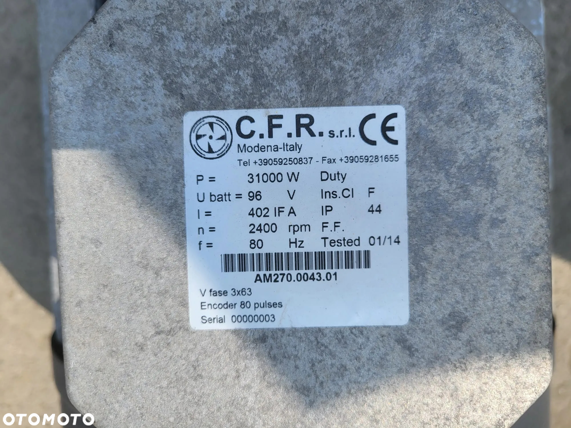 Silnik 30kW, C.F.R. AM270.0043.01 - 2