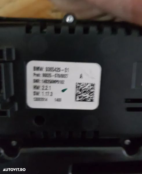 Panou Modul Climatronic Interfata Radio CD Bmw X5 X6 F15 F16 - 5