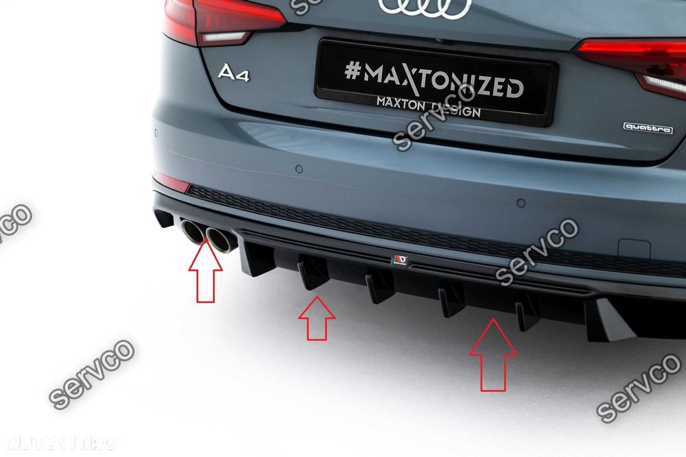 Difuzor bara spate Audi A4 S-Line Sedan Avant B9 2015-2019 v37 Maxton - 3