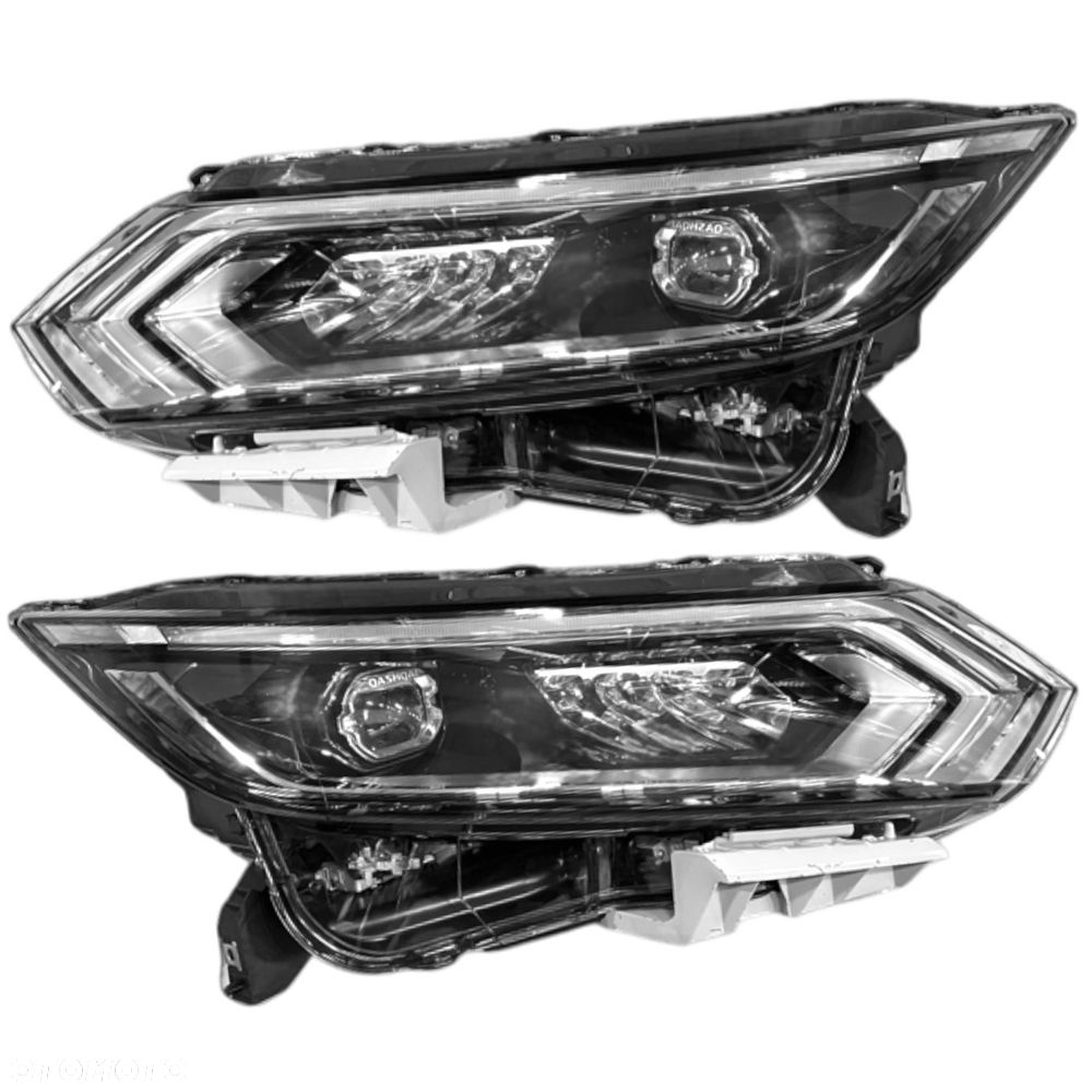 REFLEKTOR LAMPA PRZEDNIA LEWA PRAWA NISSAN QASHQAI 2 J11 2017-2021 KOMPLET - 1