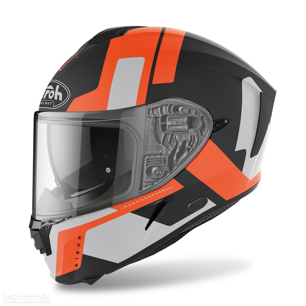 capacete spark shogun laranja matt airoh - 1