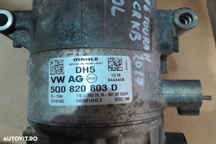 Compresor AC 5Q0820803D 5Q0820803D Volkswagen VW Touran 2 [2015 - 202 - 4