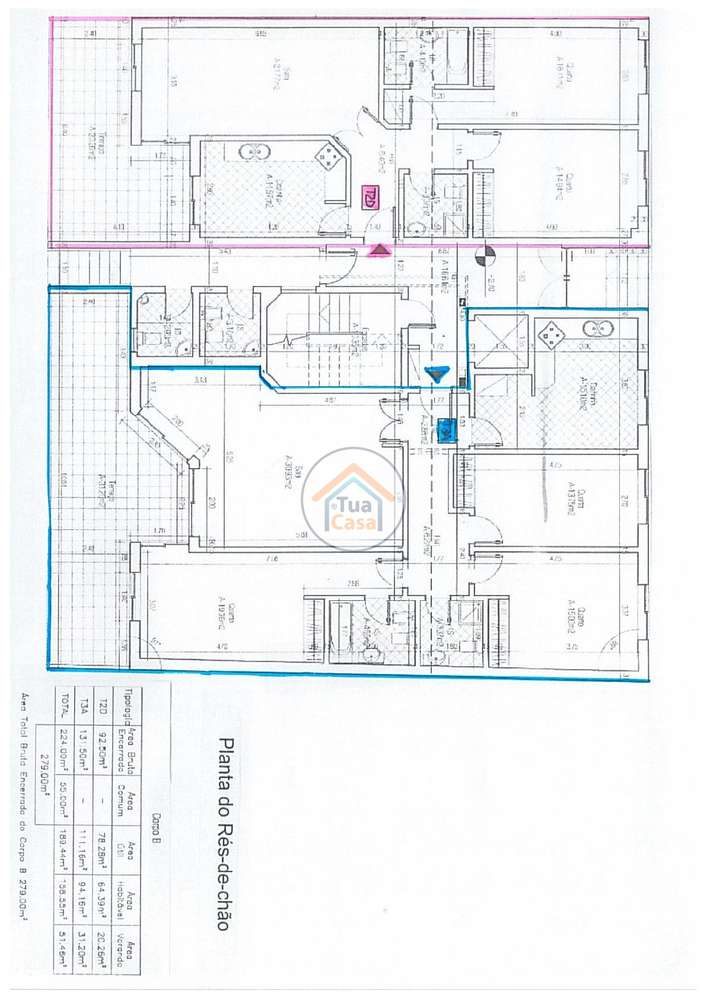 Apartamento T3 com Piscina e Parque Arborizado - Projeto - Grande imagem: 5/33