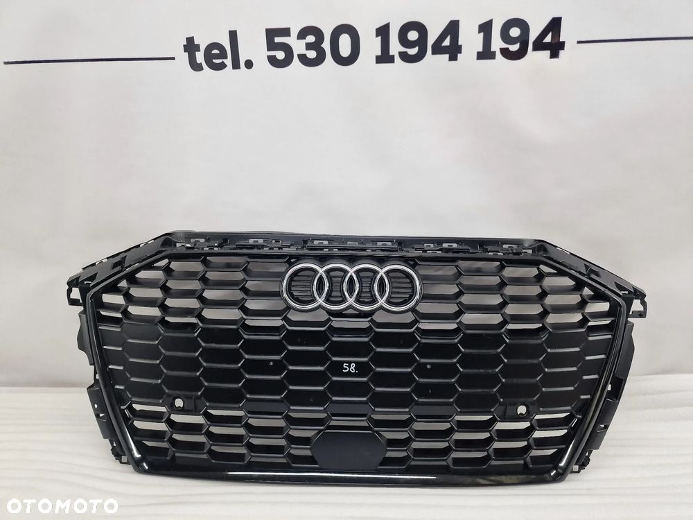 AUDI A3 8Y0 S-LINE 20- ATRAPA / GRILL PRZEDNI PRZÓD NA PDC CZARNY MATOWY , NR 8Y0853651B , NR AUKCJI GL58 - 1