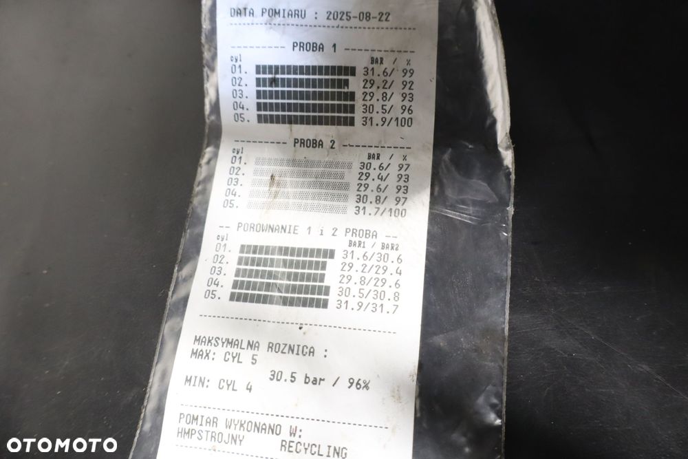 SILNIK  VOLKSWAGEN TOUAREG I LIFT 2.5TDI 163KM TEST - 2