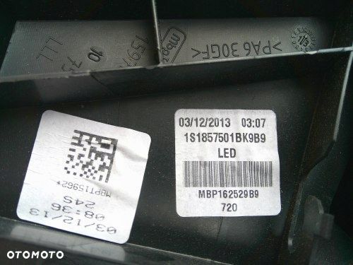 VW UP Seat Mii Skoda CITIGO od 2012 do 2016 LEWE RĘCZNE LUSTERKO - 11