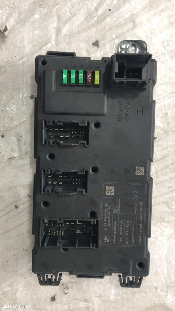 Unitate Modul Calculator Confort Confort BMW Seria 3 F30 F31 2010 - 2018 Cod 9329701 6135932970101