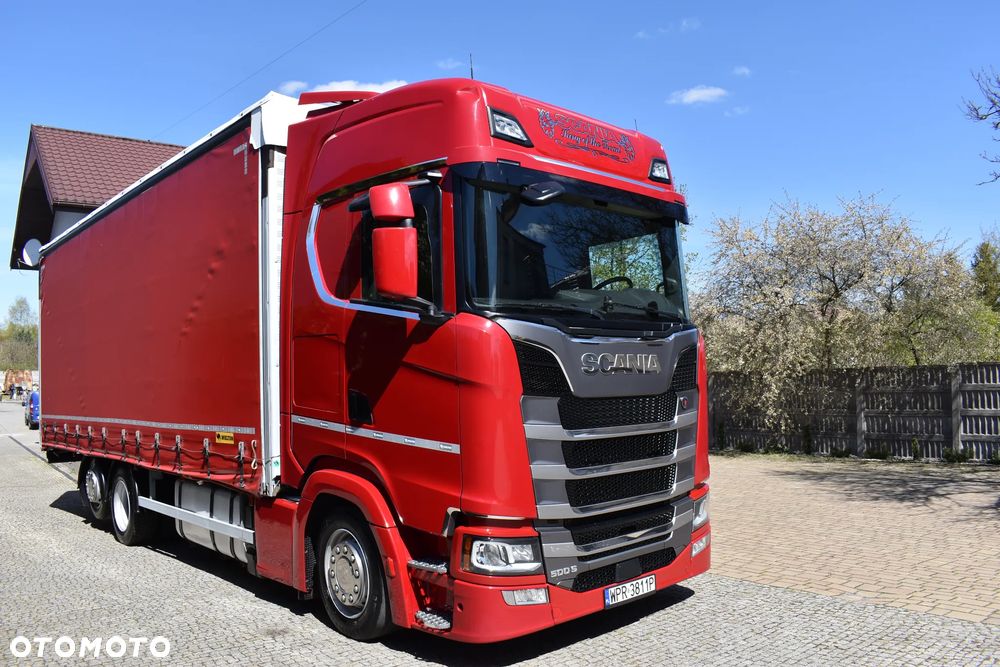 Scania S 500 FIRANA/OŚ PODNOSZONA/DACH I BOKI ZSUWANE - 7