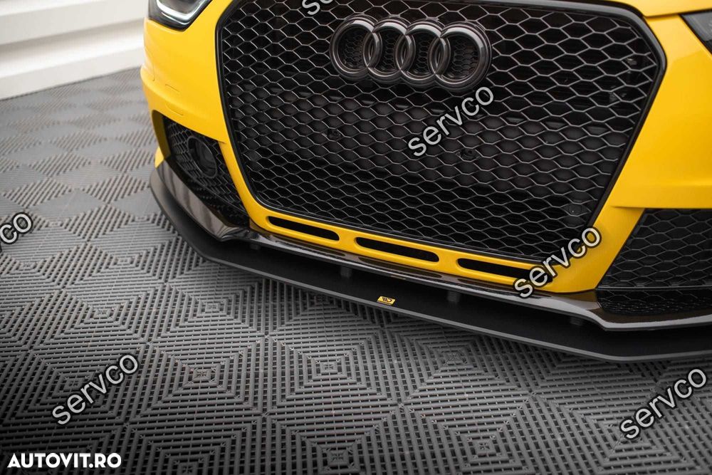 Prelungire splitter bara fata Audi RS4 B8 2012-2015 v14 - Maxton Design - 3