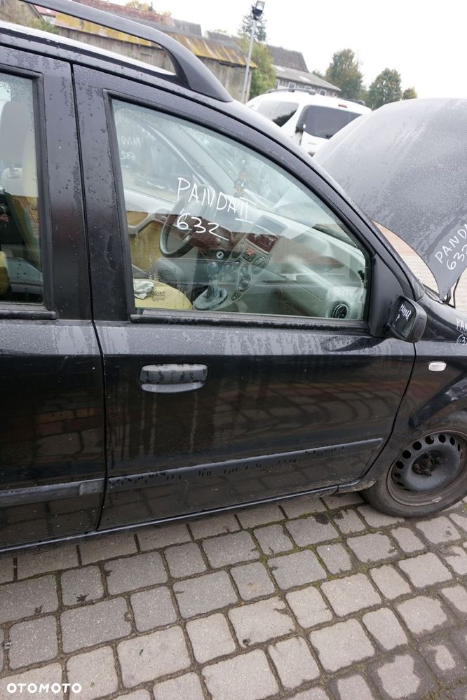 DRZWI PRZEDNIE PRAWE PANDA II 632  CZARNY FIAT 2003-2012 - 1