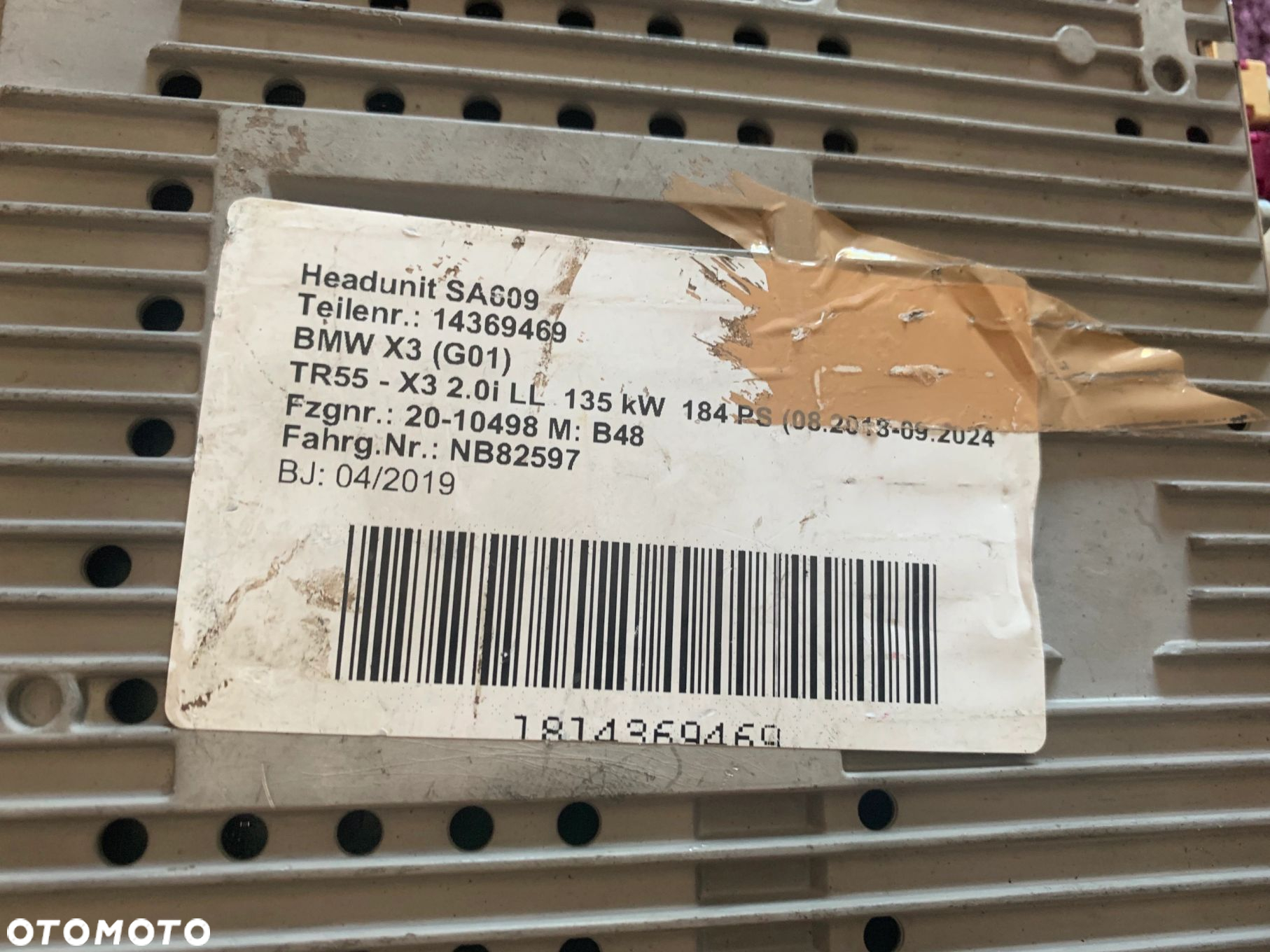RADIO NAWIGACJA MGU 9436643 F40 G20 G28 G30 G01 G02 G22 G23 G26 - 7