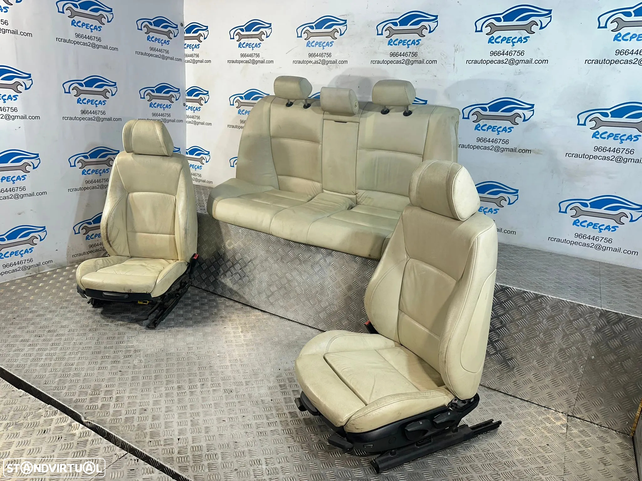 Conjunto Bancos Frente Tras Pele Pack M BMW Serie 3 E90 Sedan 2004 - 2013 - 3