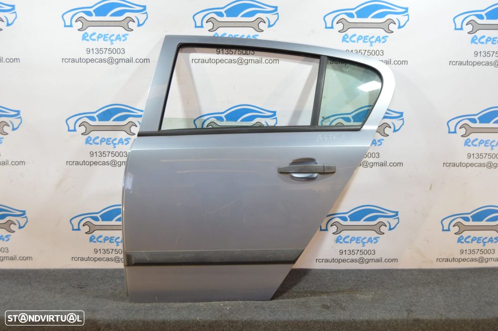 .PORTA TRASEIRA TRÁS ESQUERDA OPEL ASTRA H A04 SEDAN CARRO FECHO ELEVADOR MOTOR PUXADOR VIDRO - 1