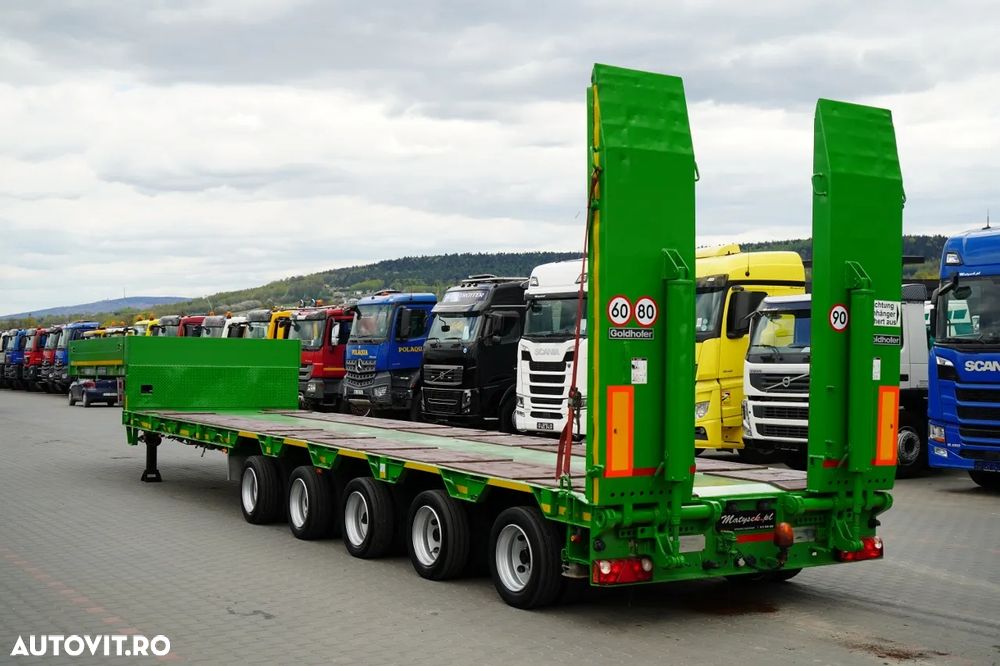 Goldhofer / REMORCĂ JOSĂ / EXTENSIBILĂ / REMORCĂ AUTO / 29 M / 5 AXE / AXE DE DIRECȚIE - 36