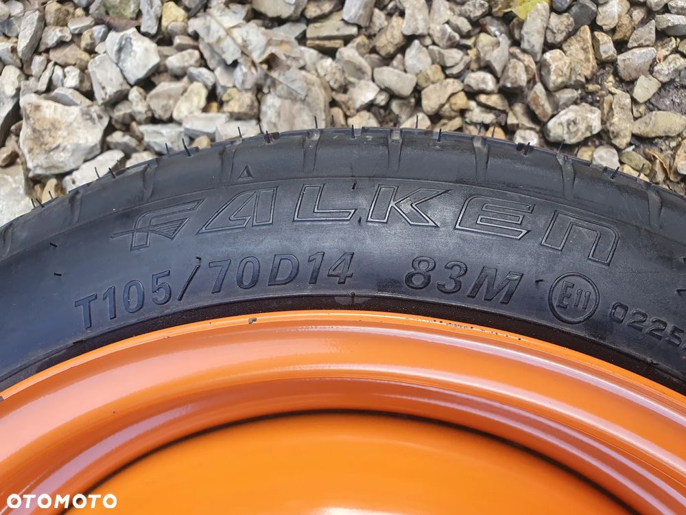 KOLO ZAPASOWE DOJAZDOWE ZAPAS R14 4X100 HYUNDAI KIA TOYOTA MAZDA  105/70R14 - 2
