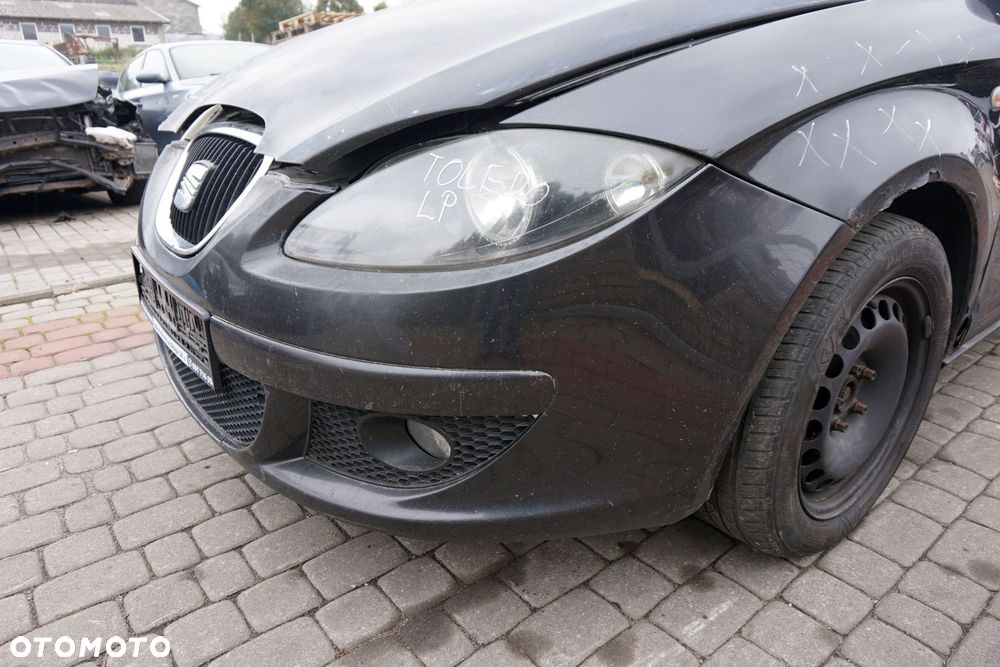 ZDERZAK PRZEDNI TOLEDO III 5P LS9N 5P0807217M  CZARNY SEAT 2004-2009 - 4