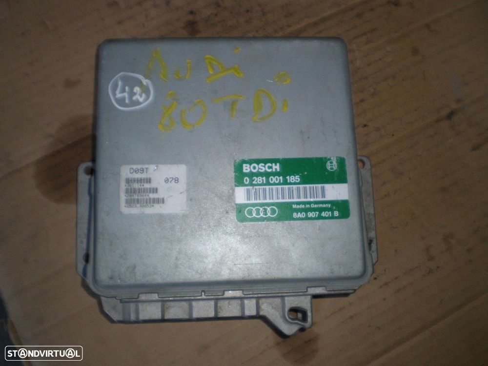 Centralina 8A0907401B 0281001185 AUDI 80 1992 1,9 TDI 90 BOSCH AUDI 80 1993 1.9TDI 90CV 4P Verde - 1