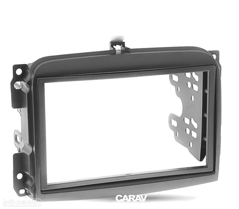 MOLDURA ADAPTADOR PRETO PARA RADIO 2-DIN PARA FIAT 500L - 5