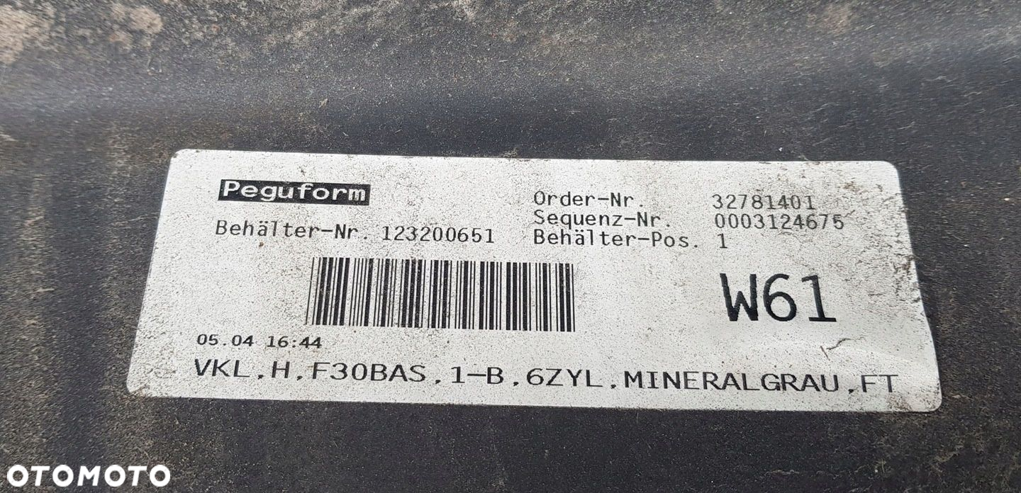BMW 3 F30 ZDERZAK TYLNY TYŁ PDC LAKIER B39 - 10