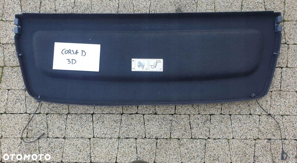 opel corsa d 3d półka tylna bagażnika 464654354 - 4