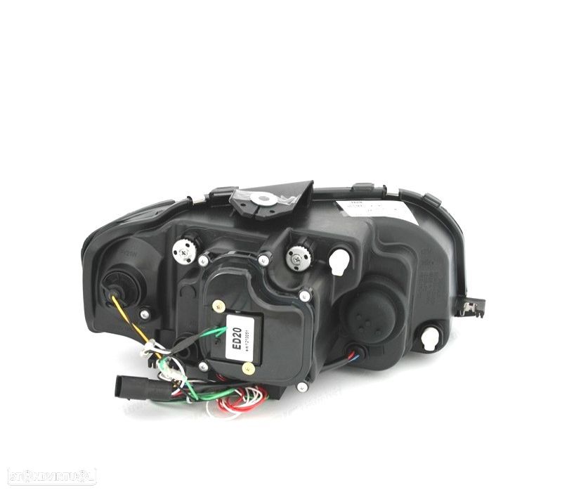 FARÓIS AUDI A3 8P 03-08 LUZ DIURNA TUBE LIGHT FUNDO CROMADO - 4