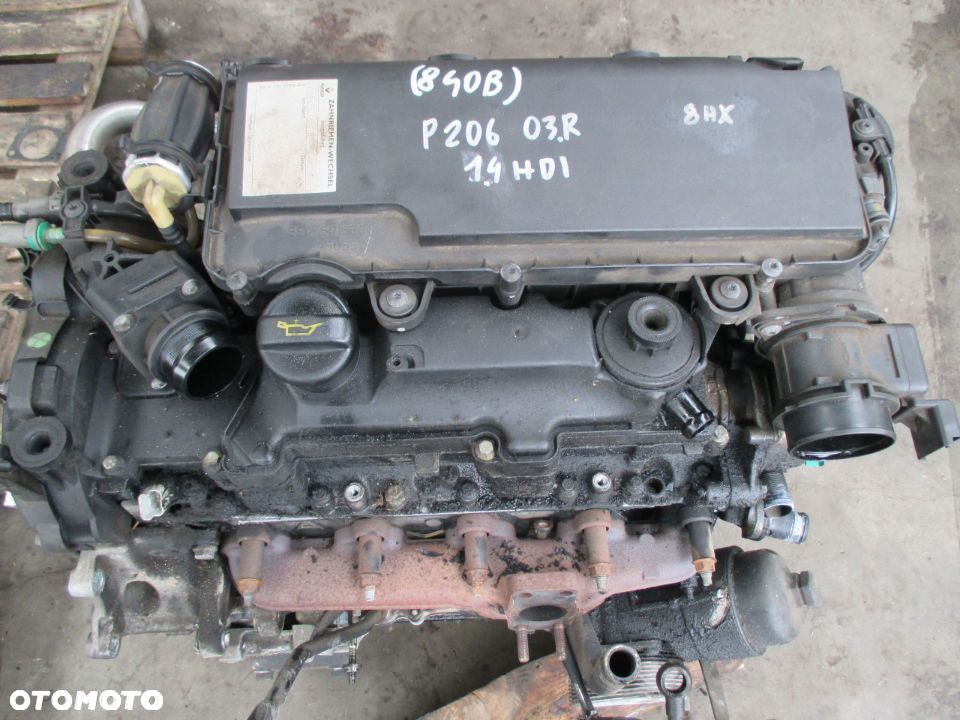 PEUGEOT 206 1.4 HDI 04R SILNIK BEZ OSPRZĘTU 8HX 10FD82 - 1