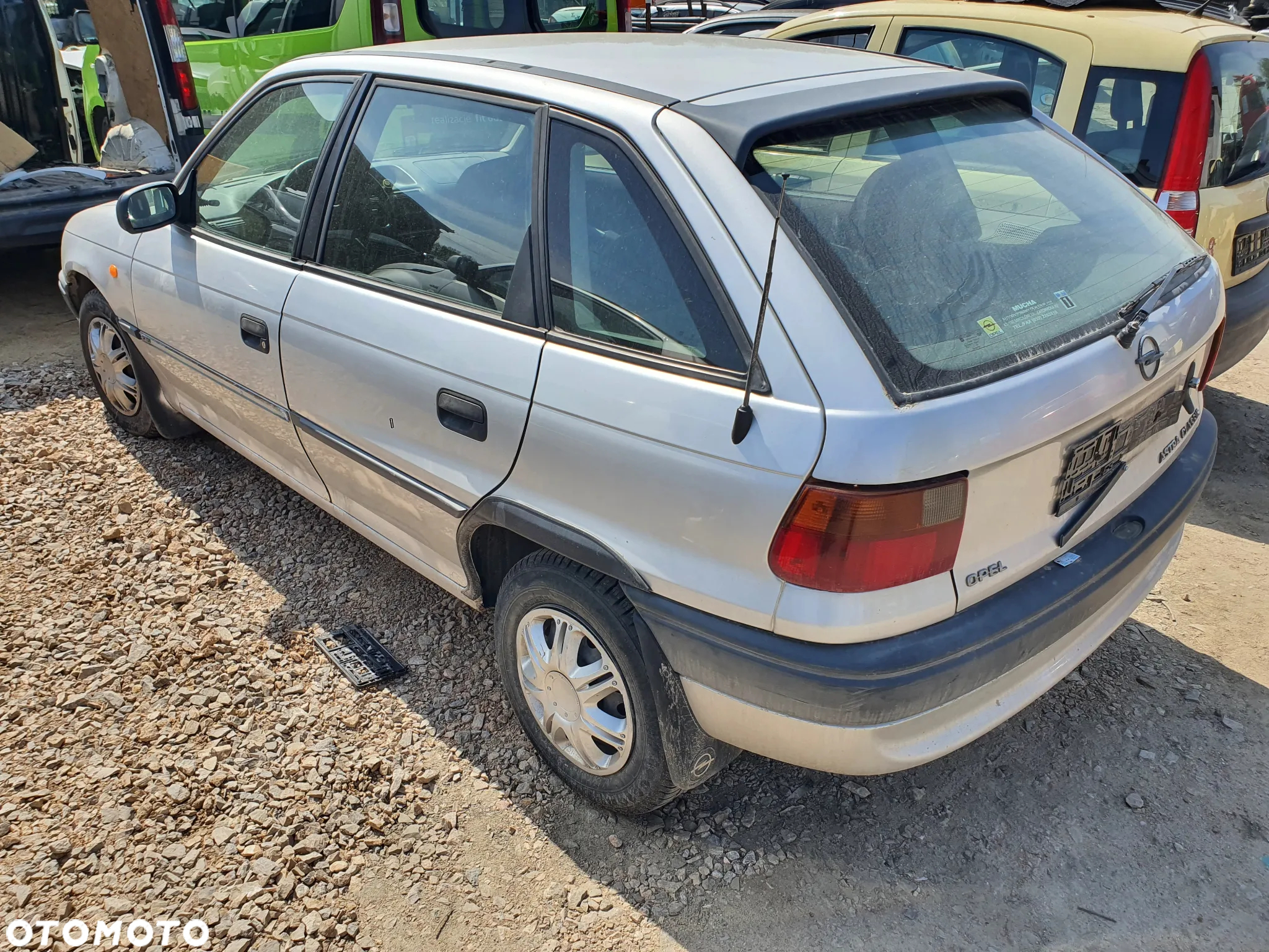 opel astra F maska zderzak lampa grill błotnik drzwi zbiornik paliwa szyba lusterko klamka klapa - 3