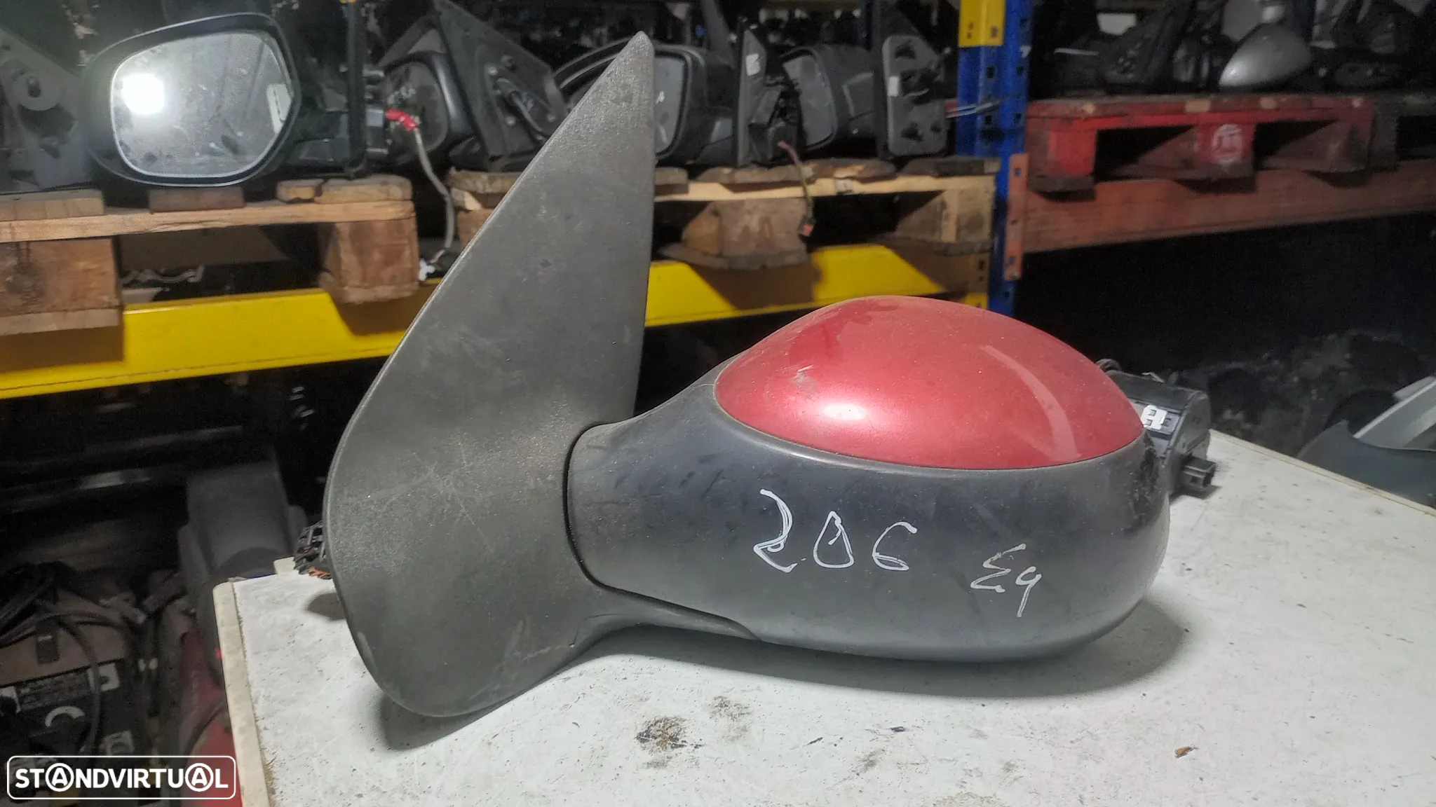 Retrovisor Peugeot 206 Esquerdo - 2