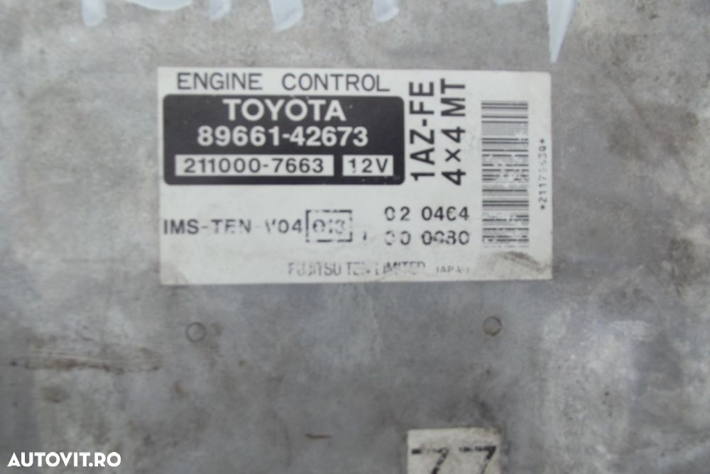 Calculator Motor Toyota Rav4 2.0 benzina 2002-2006 ECU Rav4 benzina - 1