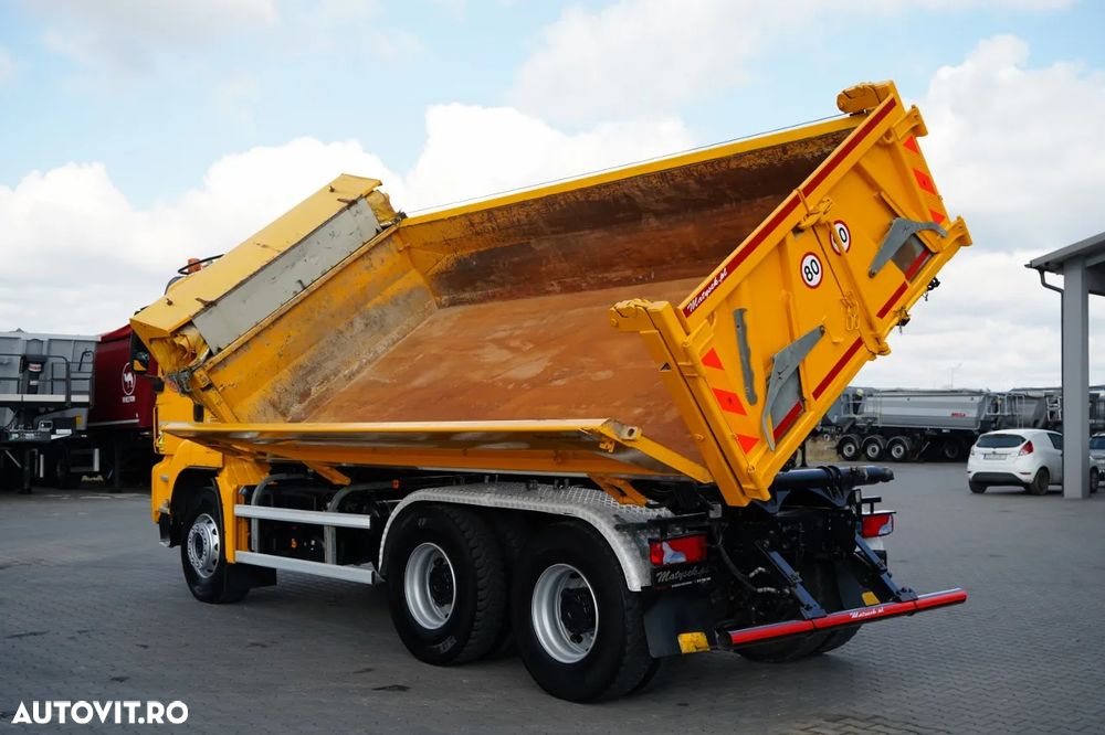 MAN TGS 33.440 / 6X4 / BASCULĂ 3 LATE / 2x REMORCĂ HIDRODOXICĂ / MEILLER KIPPER / MANUALĂ - 8