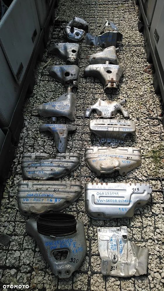 OSŁONA TERMICZNA KOLEKTORA WYDECHOWEGO VW AUDI SEAT SKODA
