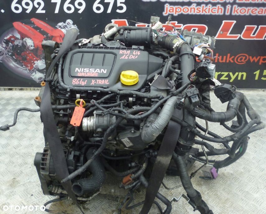 SILNIK KOMPLETNY NISSAN X-TRAIL 1.6 DCI 16r. R9M 414 86 TYS - 1