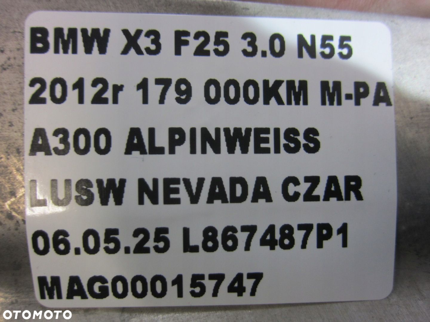 BMW X3 F25 X4 F26 MOCOWANIE OSŁONY SILNIKA PRAWE LEWE 51757213678 7213678 - 10