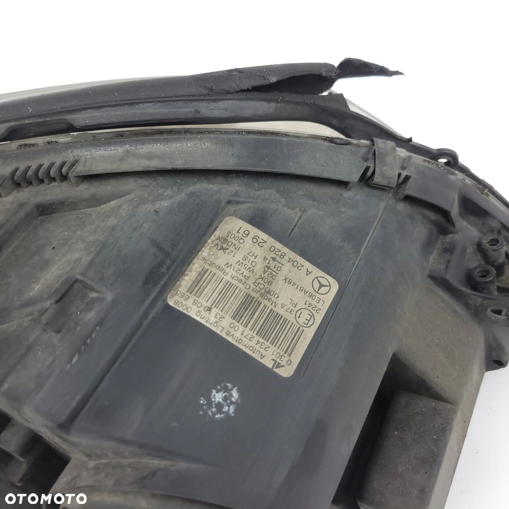 MERCEDES W204 LAMPA PRZEDNIA PRZÓD LEWA XENON NIESKRĘTNY A2048202961 EU - 10