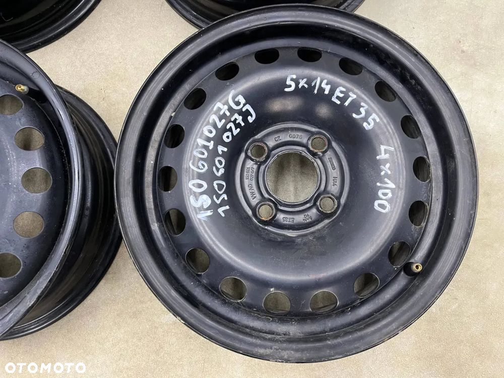 Felgi Vw UP Skoda CITIGO SEAT MII FELGA stalowa 5X14 4X100 ET 35 KOMPLET 1s0601027g 1s0601027j - 6