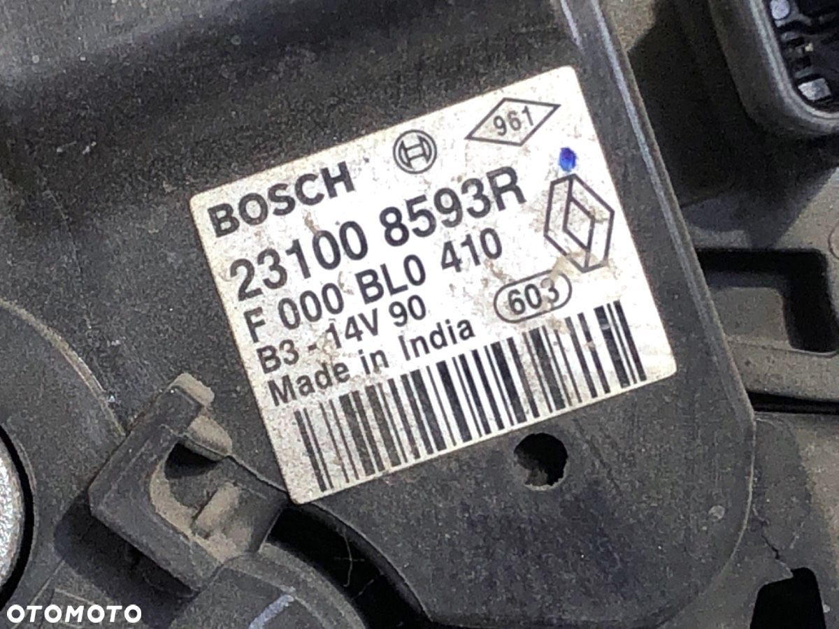 ALTERNATOR - 135.00 PLN - RENAULT TWINGO III (BCM_, BCA_) 2014 - 2022 0.9 TCe 90 66 kW [90 KM] - 4