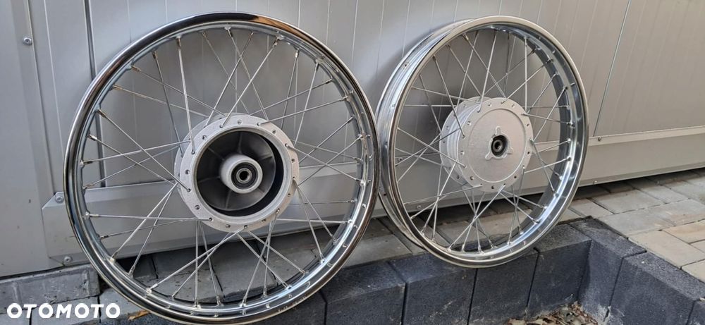 koło koła wsk 175 przód + tył obręcz felga 1.85-18 po renowacji piasta 2 sz - 4