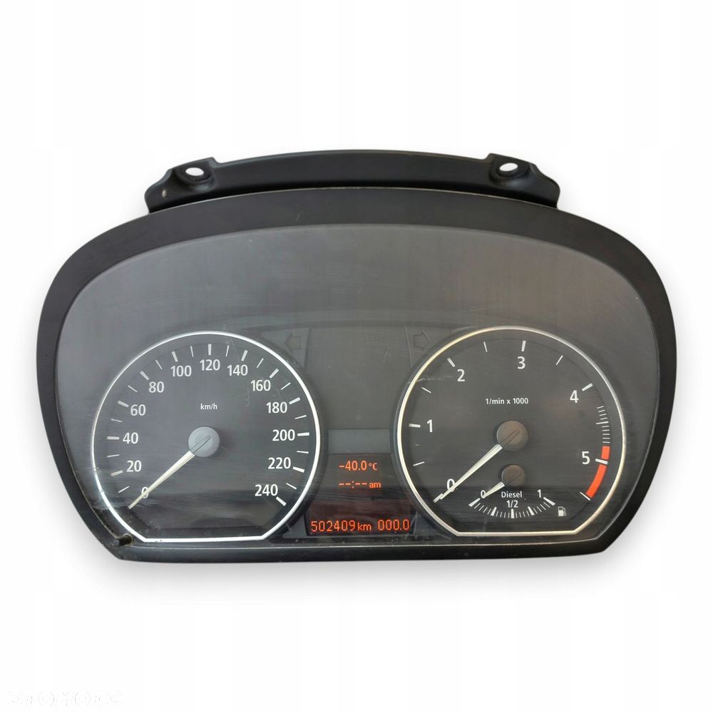LICZNIK ZEGARY BMW E81 E87 2.0 3.0 D Diesel 502 409km europa - 3