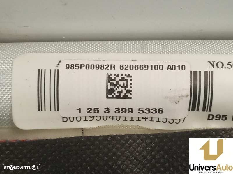 AIRBAG CORTINA FRONTAL DIREITO RENAULT MEGANE III COUPÉ 2011 -985P00982R - 1