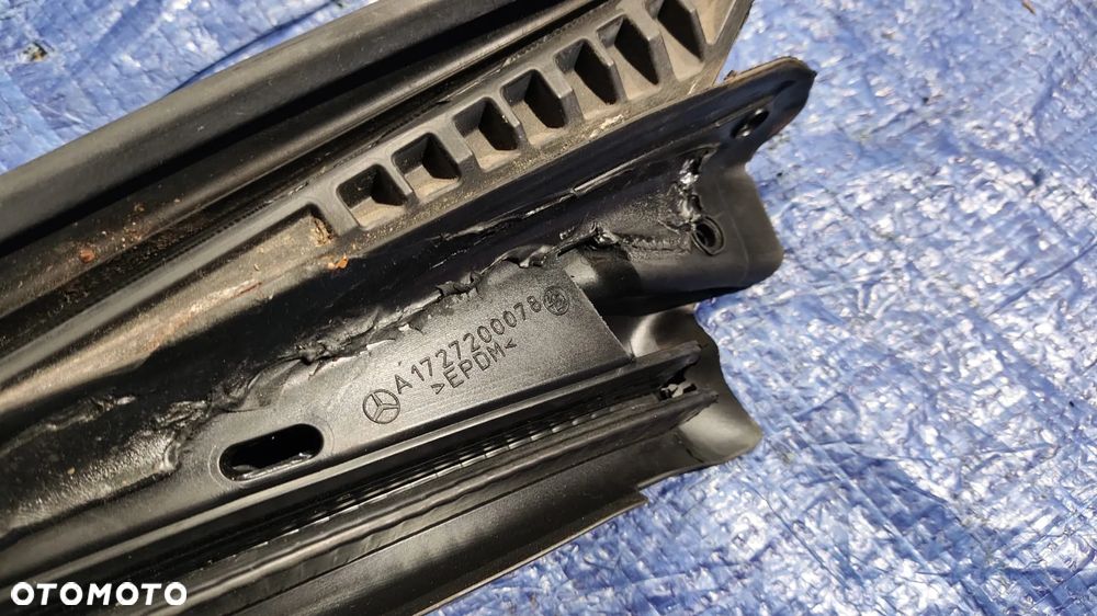 USZCZELKA SZYBY CZOŁOWEJ PRZÓD DACHU LISTWA LEWA A1727200078 A1726900039 MERCEDES SLC SLK R172 W172 - 11