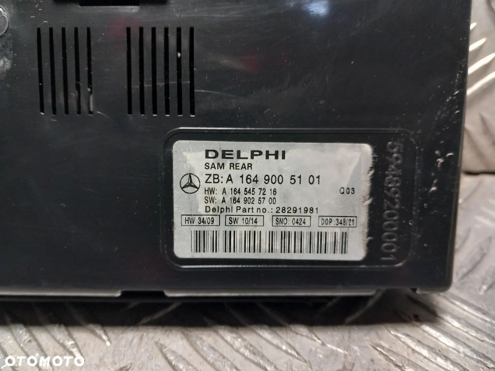 MERCEDES ML W164 MODUŁ STEROWNIK SAM KOMFORTU A1649005101 - 2