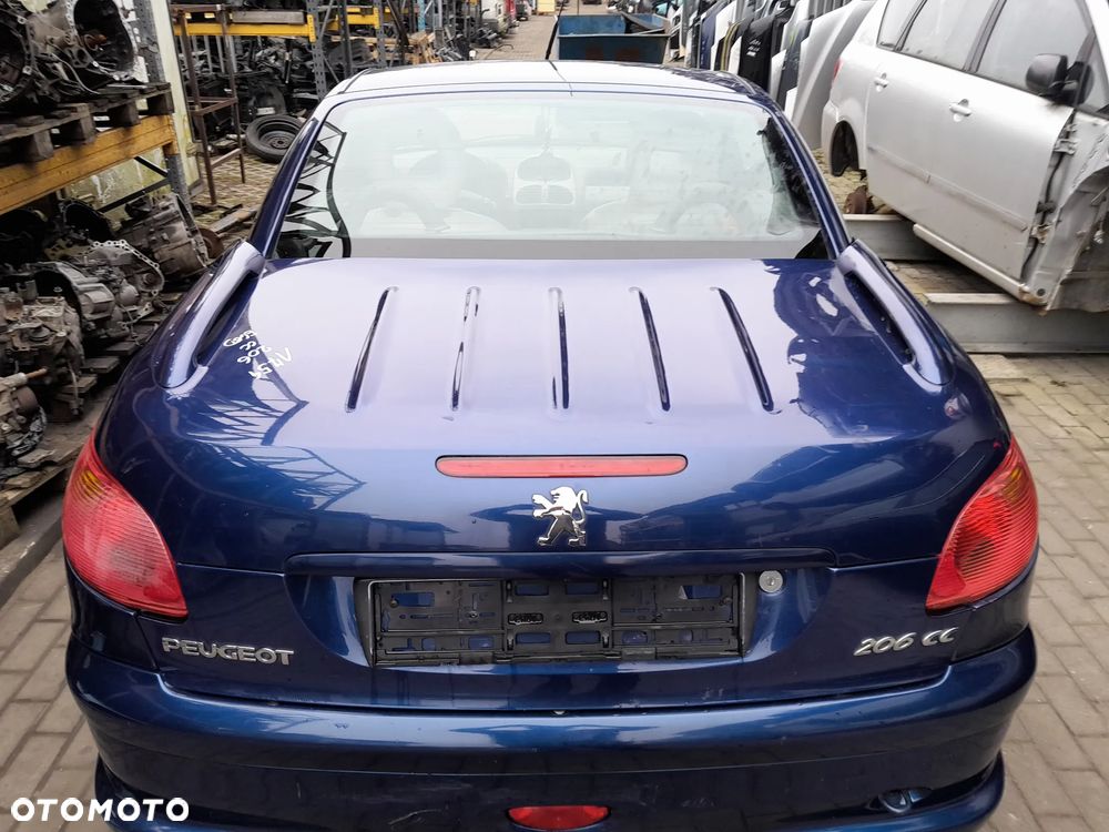 PEUGEOT 206CC KLAPA BAGAŻNIKA TYLNA TYŁ KOLOR: EGED - 1