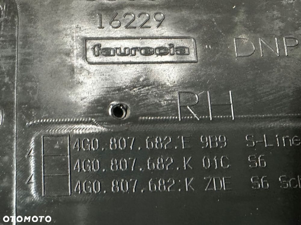 audi s6 c7 lift s-line kratka zderzaka prawa przód 4g0807682e - 6