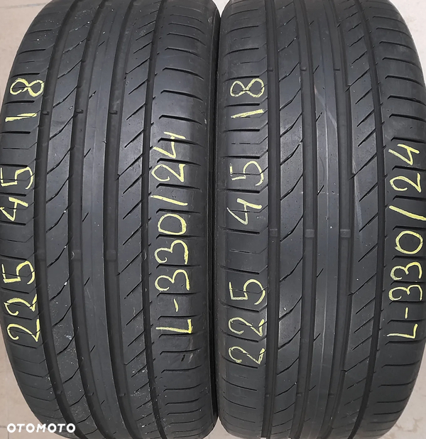 225/45r18 95W (L330/24)003 2szt 6,5mm ContiSportContact 5 CONTINENTAL LETNIE