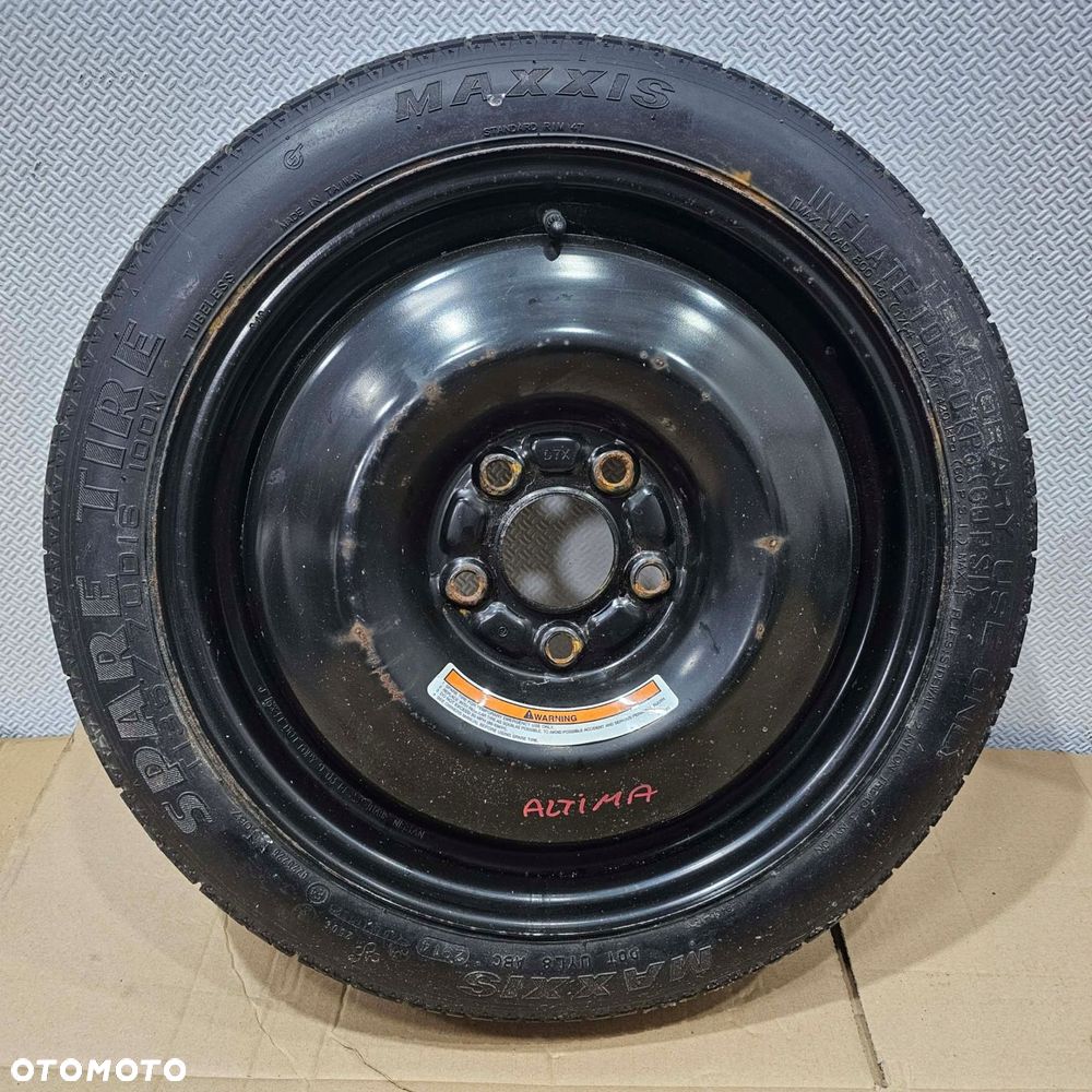 nissan altima l33 koło dojazdowe zapasowe 16' - 1