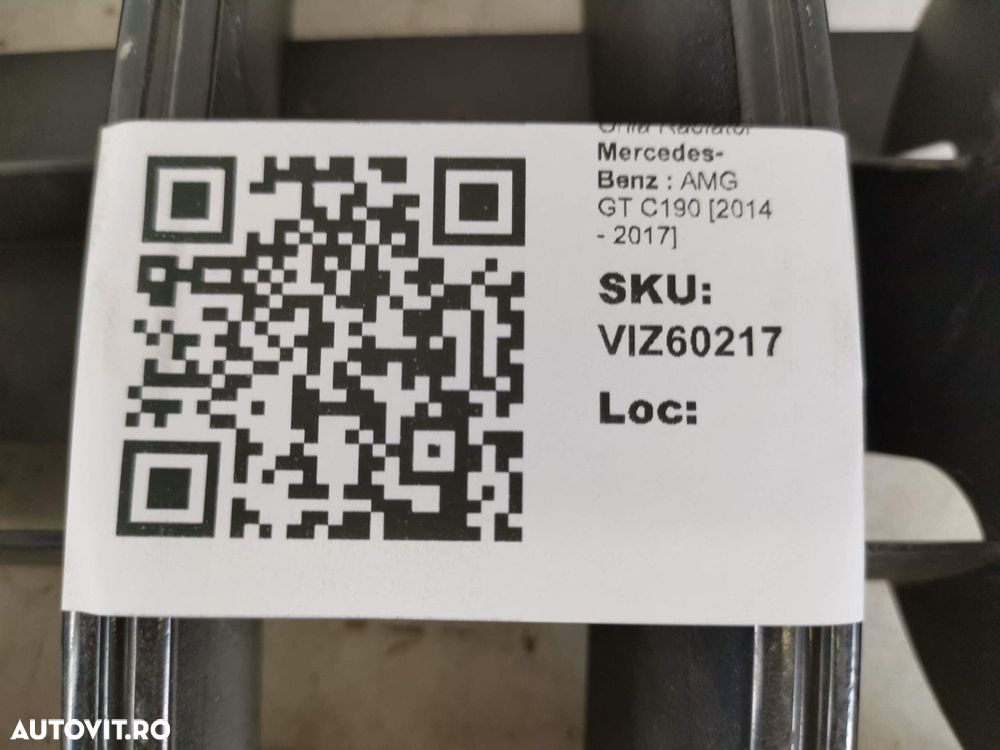 Grila Radiator Mercedes-Benz  AMG GT C190 [2014 - 2017] Originala Avar - 8