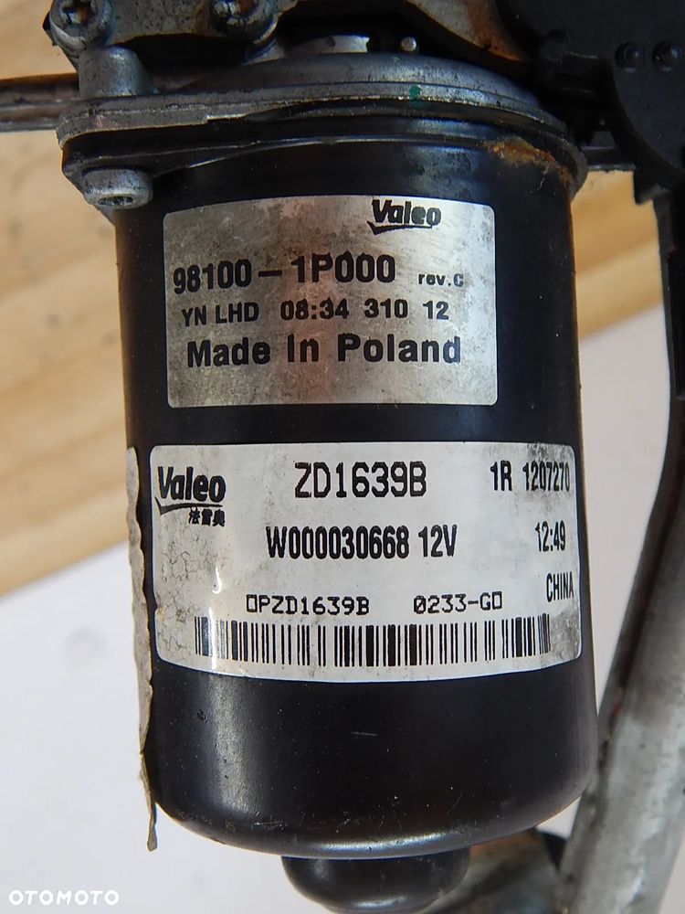 Mechanizm silniczek ramie wycieraczek przód Hyundai ix20 IX20 10-19 Łuków części - 2